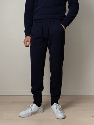 Wool/Cashmere Jogger Pants Navy