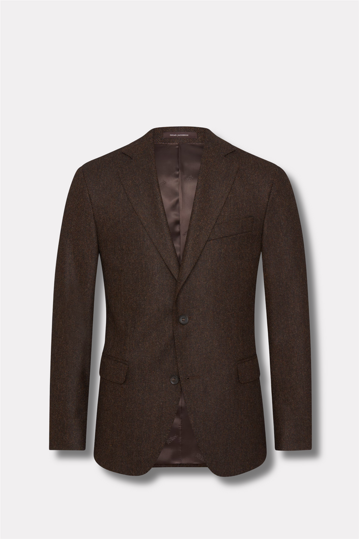 Fogerty Regular Fit Tweed Blazer Warm Brown