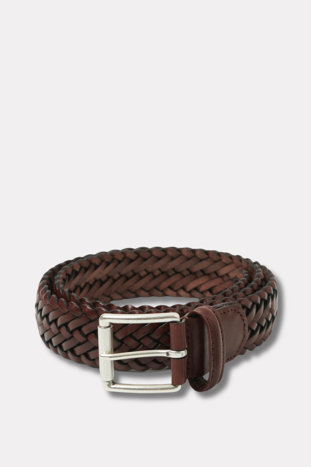 Leather Calf Braided Brown