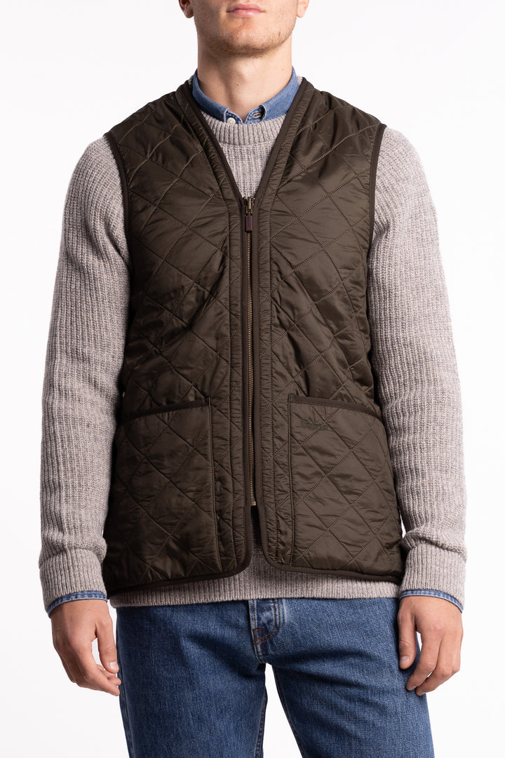 Polarquilt Waistcoat/Zip-In Liner Olive