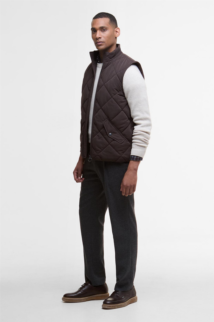 City Chelsea Quilted Gilet Brown