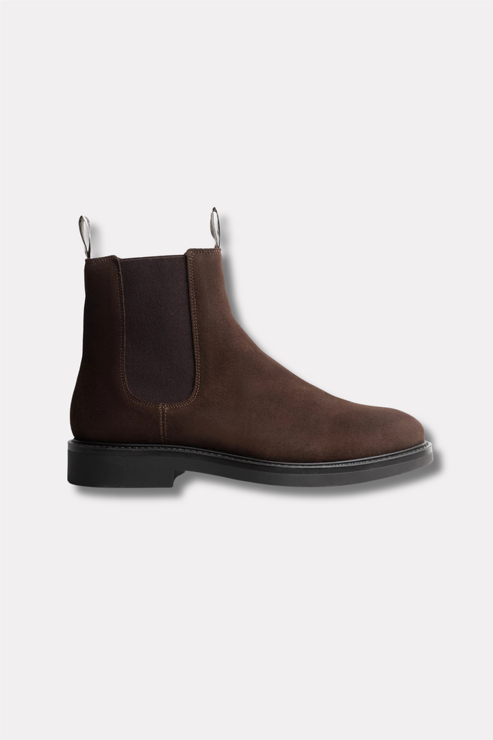 Tom Suede Chelsea Boots Coffee