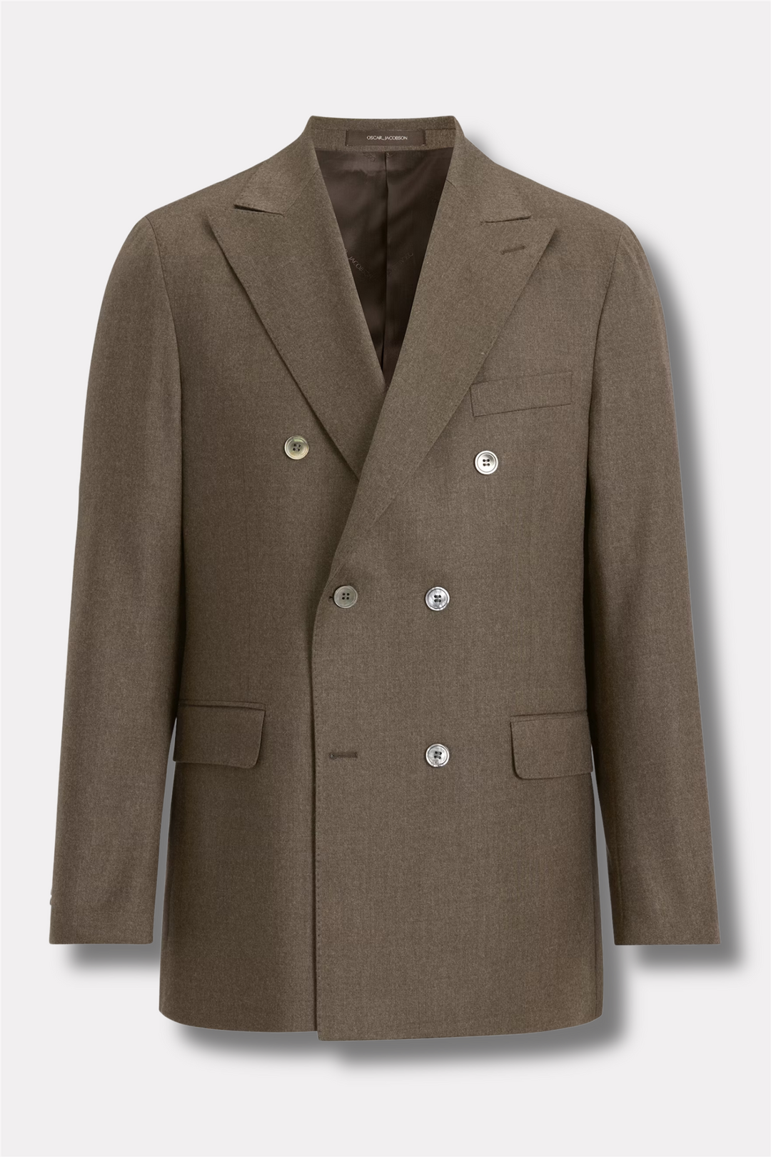 Farris Double Breasted Blazer Beige Melange