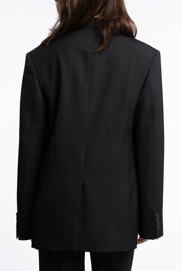 Regular Fit Suit Jacket- Black