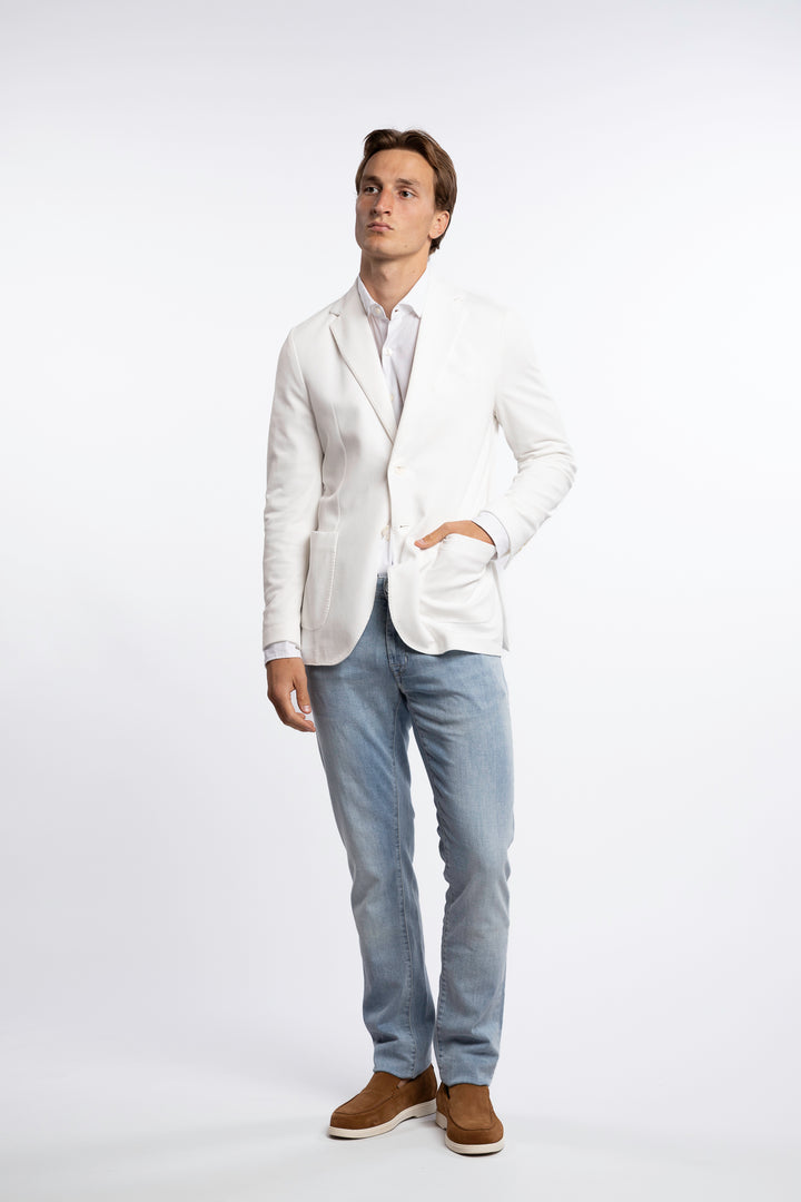 Oxford Blazer Cotton Latte