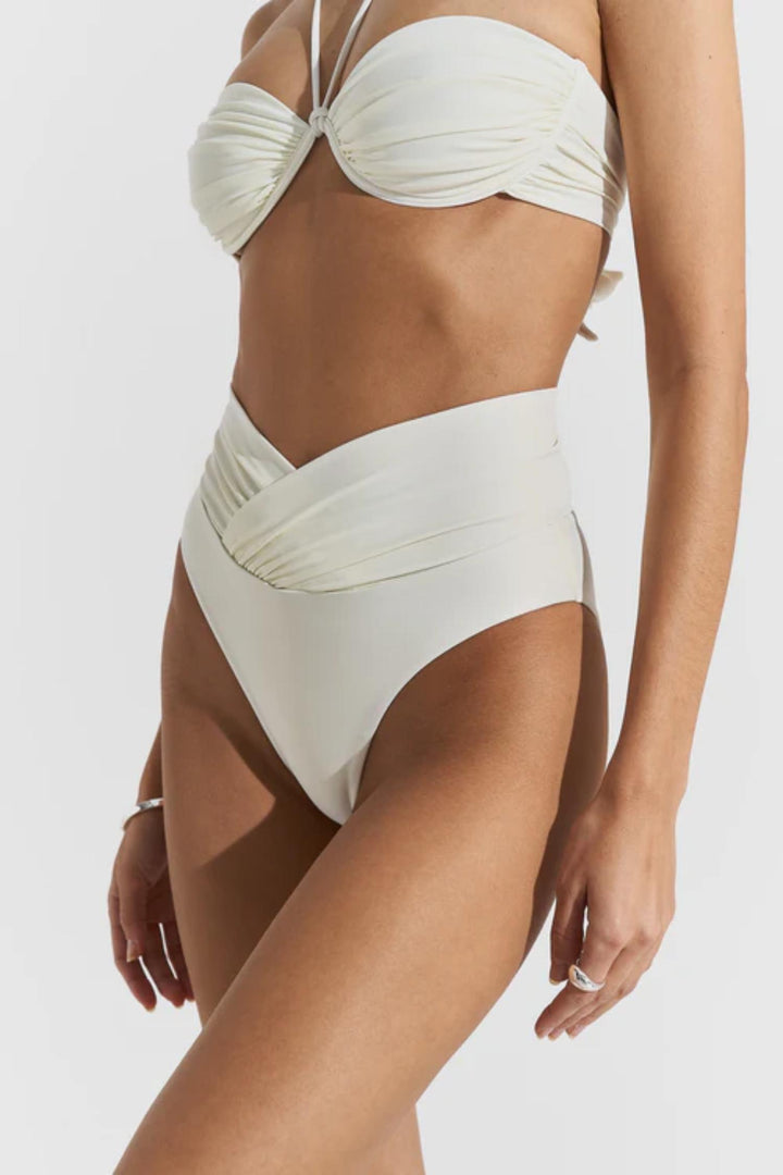 Bay Bikini Bottom- Creme White