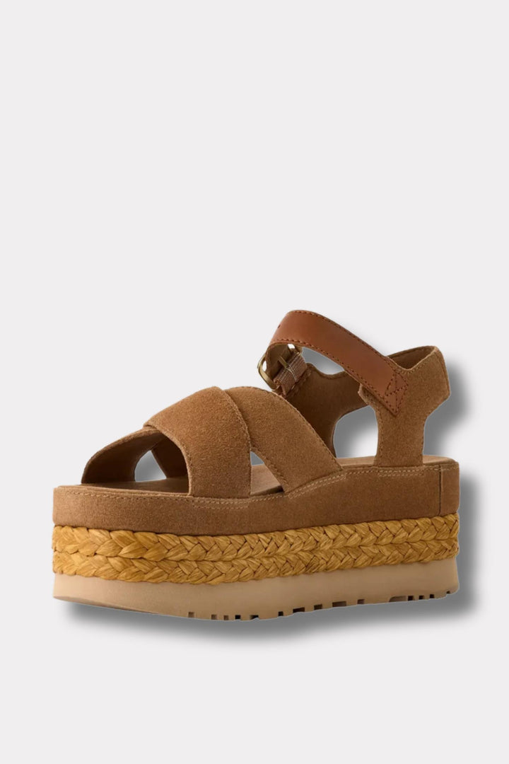 W Aubrey Ankle Strap- Chestnut