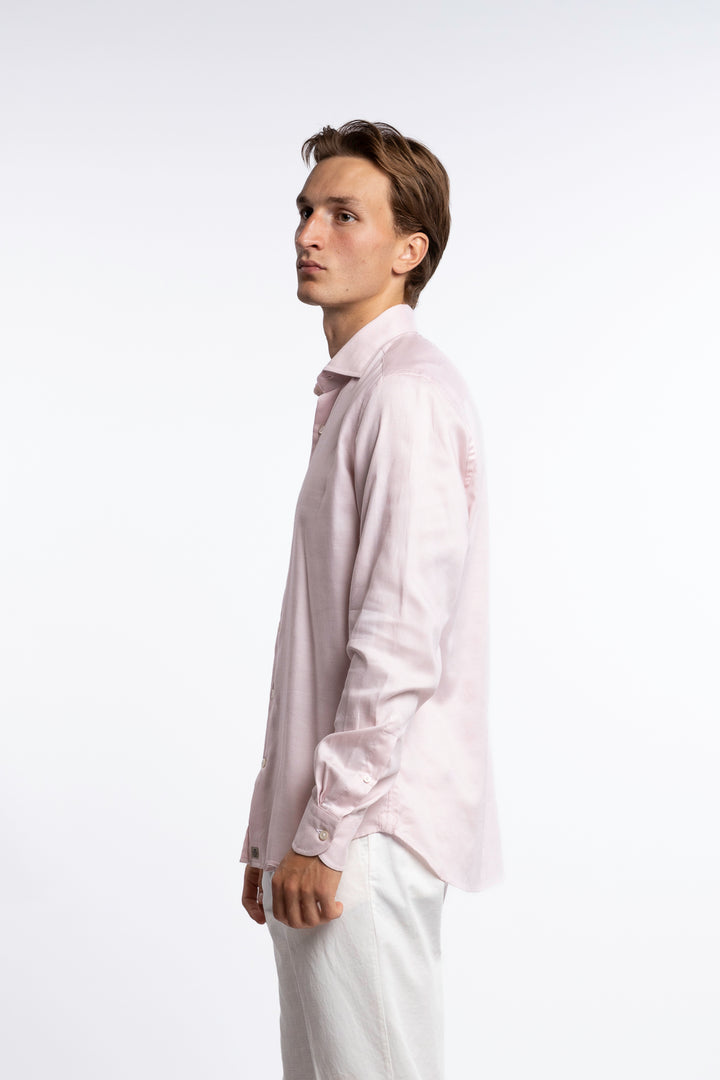Lyocell/Cotton Shirt Light Pink