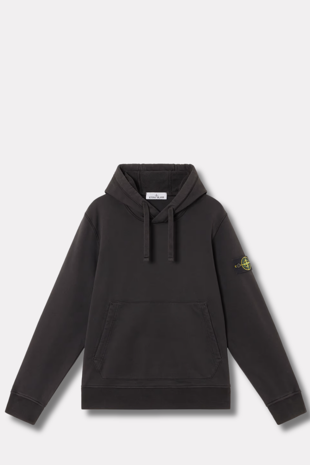 Garment Dyed Hooded Sweatshirt Black