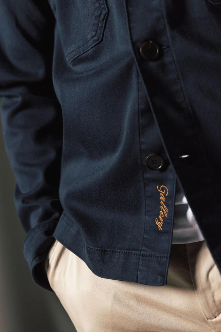 Matteo Soft Overshirt Navy