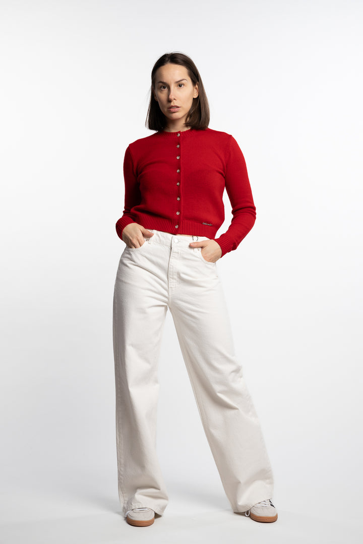 W Wide Jeans- Ecru