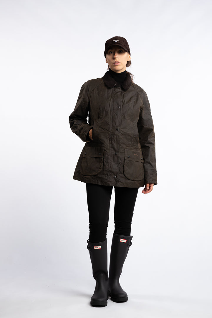 Classic Beadnell Wax Jacket Olive