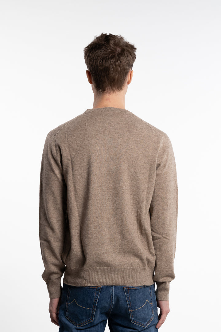 Knitted Cashmere Crewneck Naturale