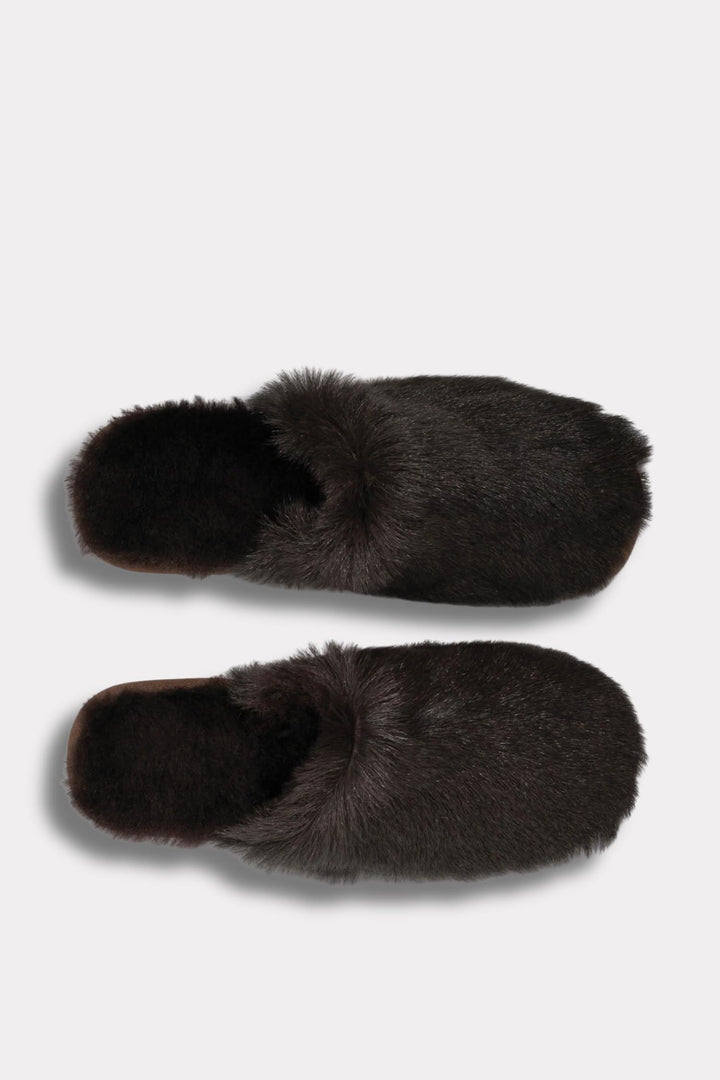 Lodge Slippers- Dark brown