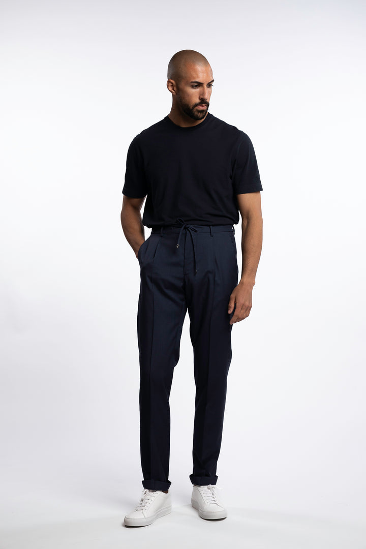 Spiaggia Virgin Wool Chinos Navy