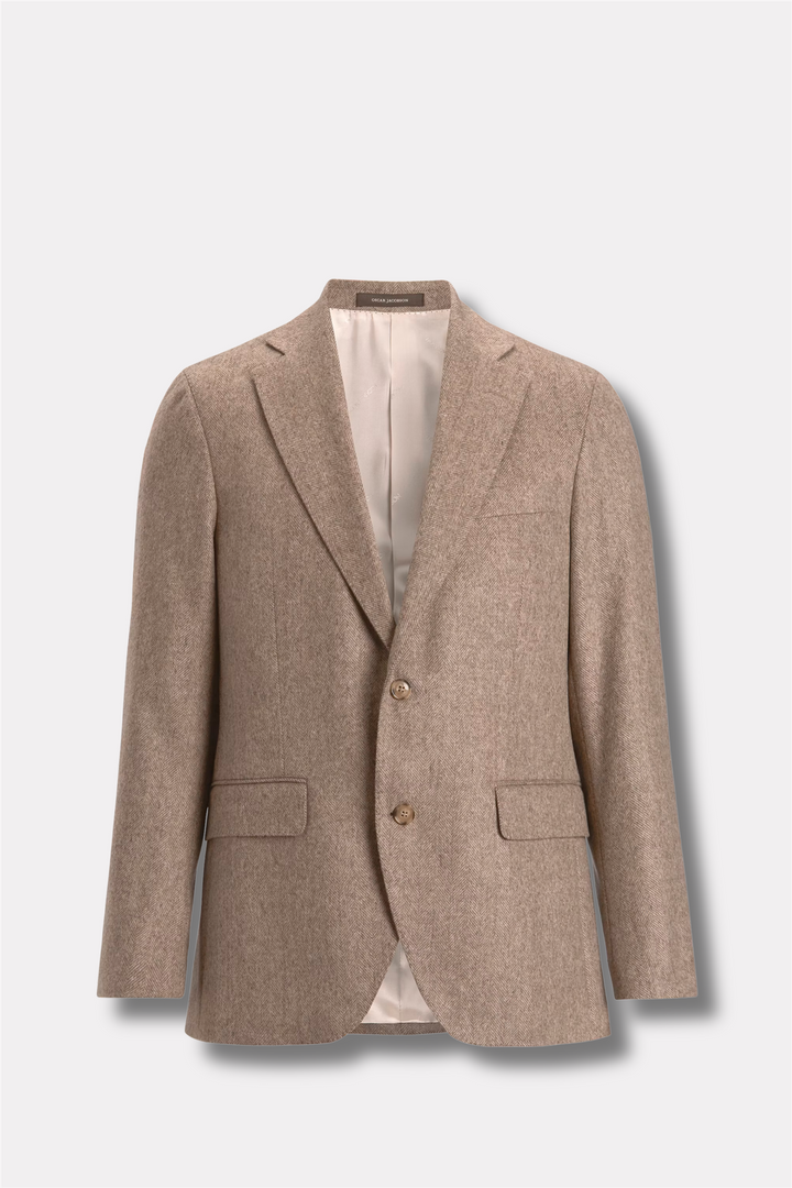 Fogerty Regular Fit Microstructure Blazer Beige Pine