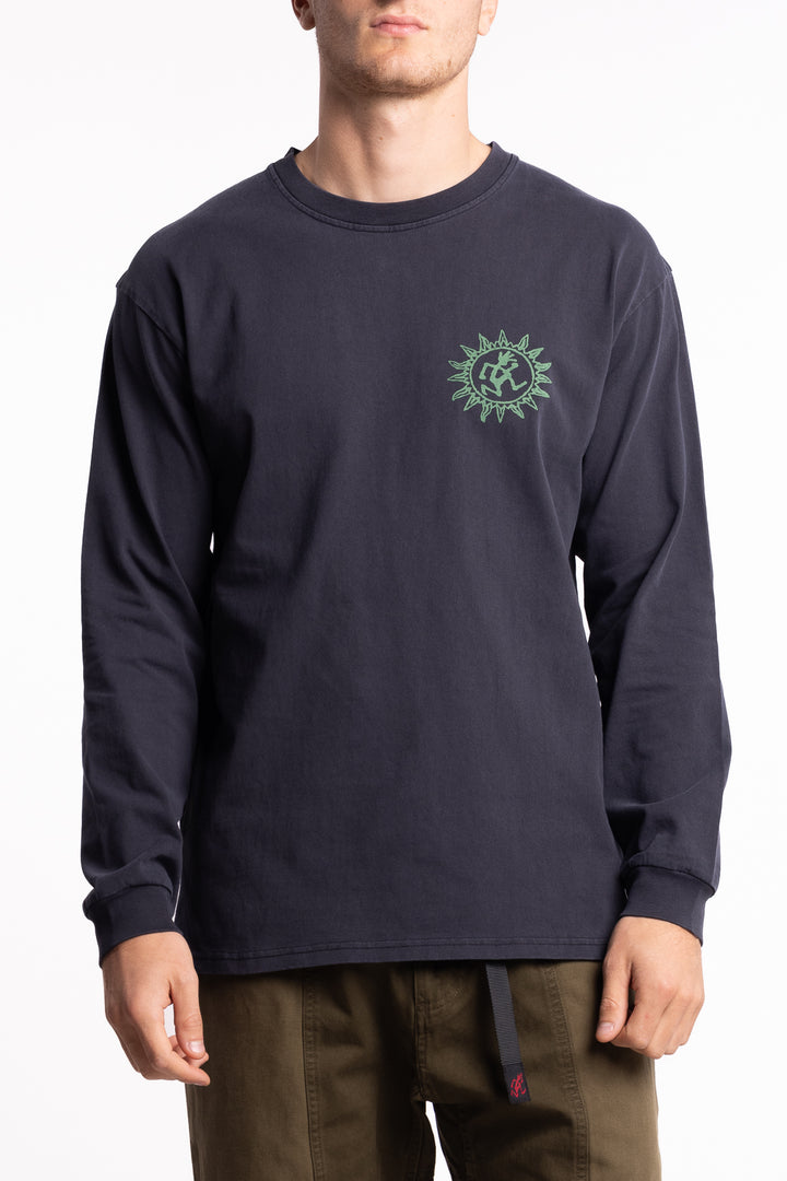 Sun L/S Tee Navy Pigment
