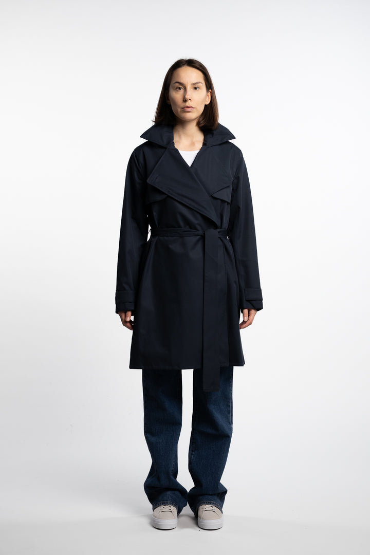 Yr'en Coat - Dark Navy