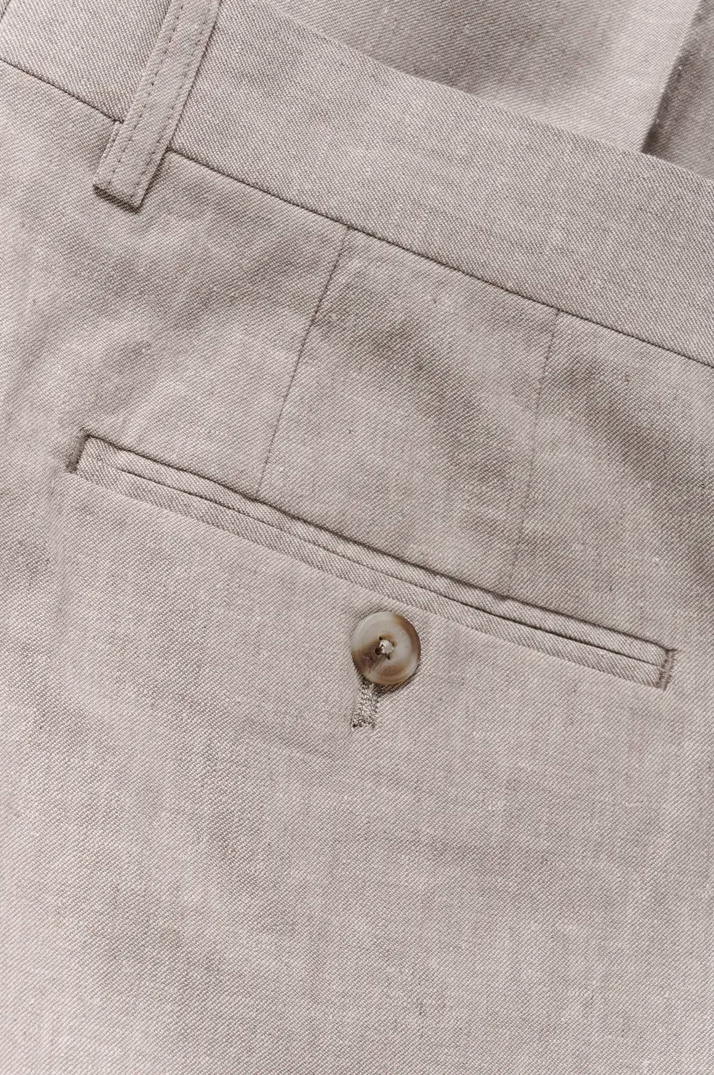 Malas Cotton/Linen Trouser Plaza Taupe