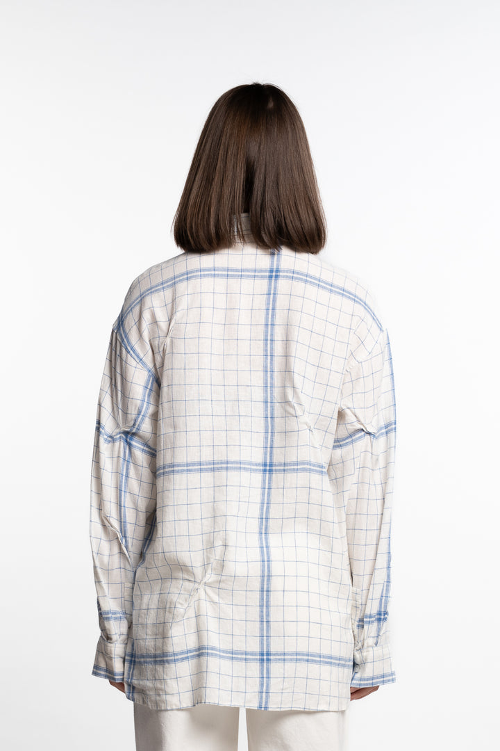 Bibi Check Shirt- Blue Mix