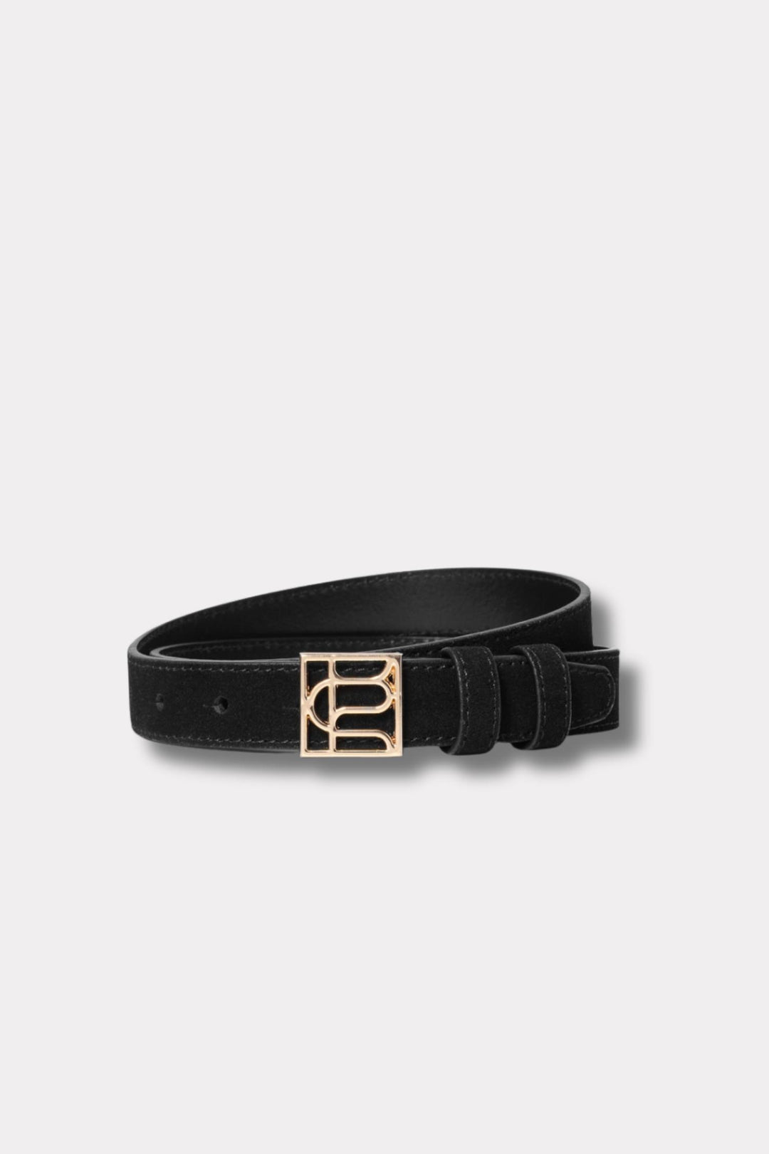 Grace Belt - Black Suede