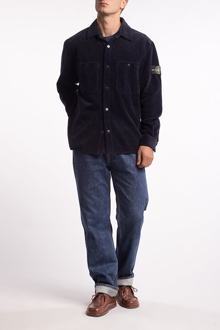 1200012 Organic Cotton Corduroy Overshirt Navy