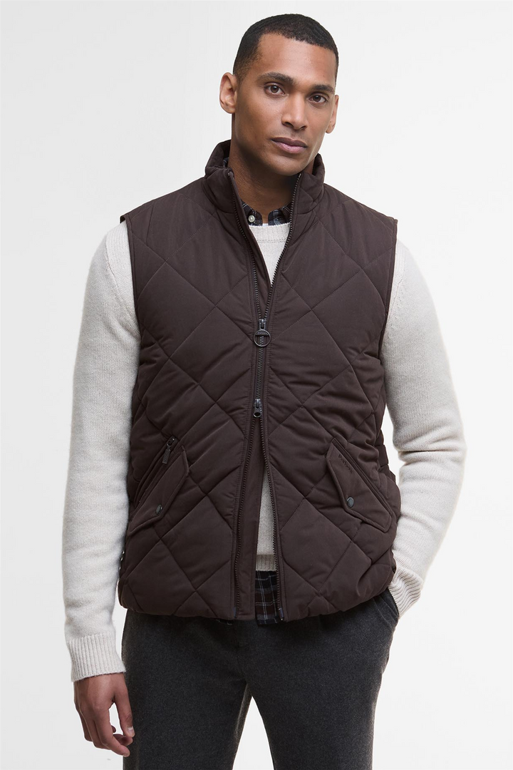 City Chelsea Quilted Gilet Brown