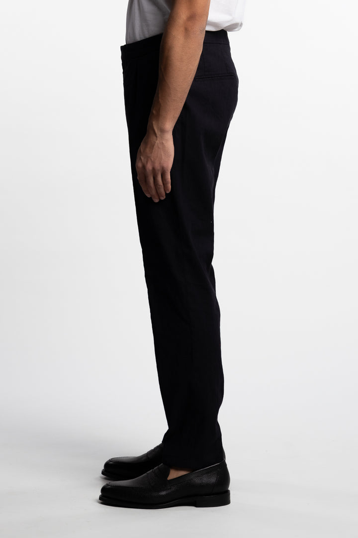 Pisa Cotton/Linen Trousers Navy