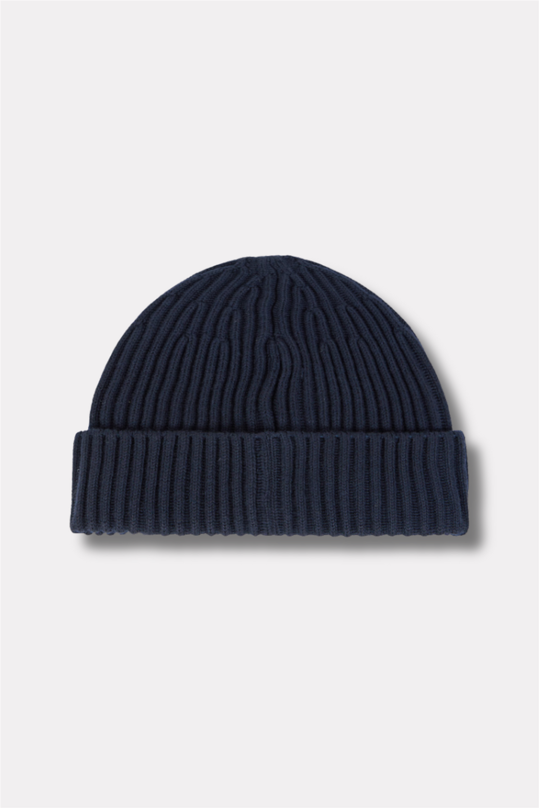 N100002 Beanie With Compass Logo Patch Navy Blue