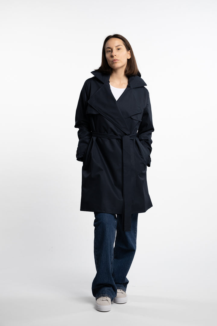 Yr'en Coat - Dark Navy