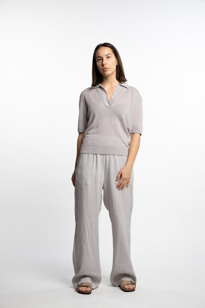 Trousers Mariano Leize- Argento