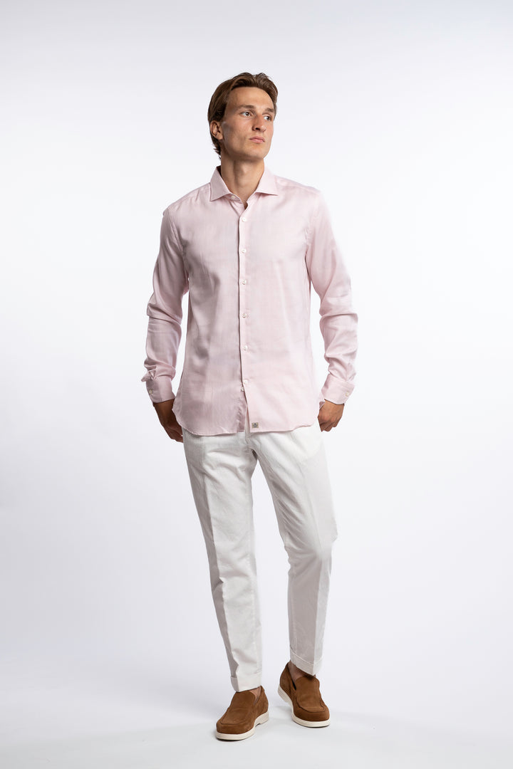Lyocell/Cotton Shirt Light Pink