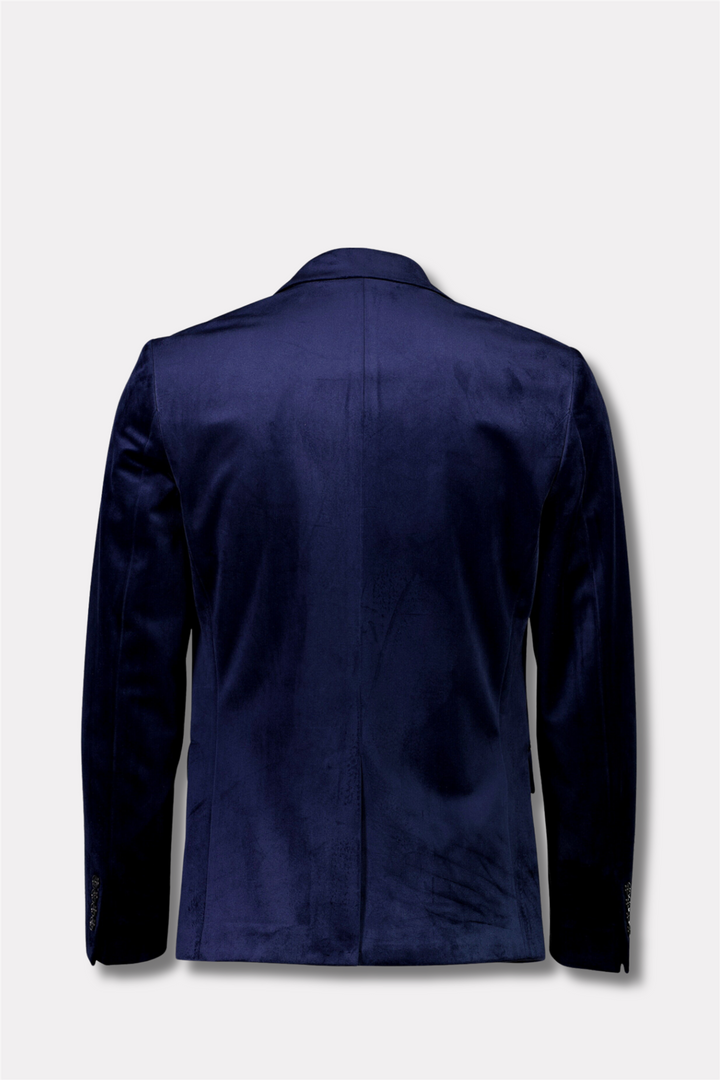 Velvet Blazer Dk Blue