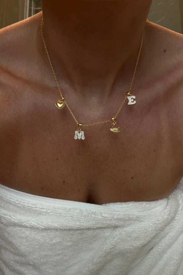 Letter Charm gold