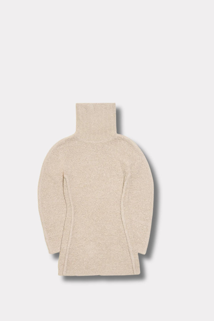 Echo Knit Dress - Ecru