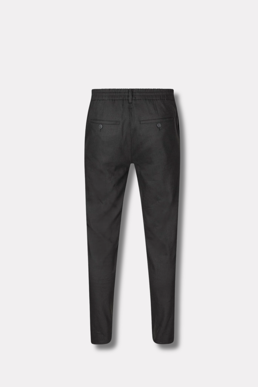Theo Linen Trouser Black