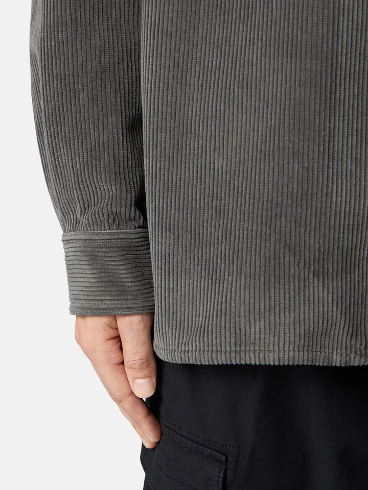 1200012 Organic Cotton Corduroy Overshirt Cement