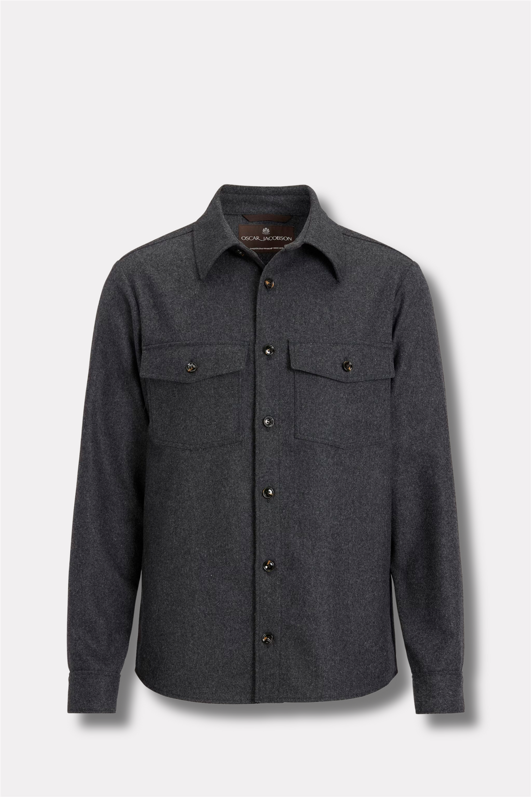 Magnus Wool Shirt Jacket Earth Grey