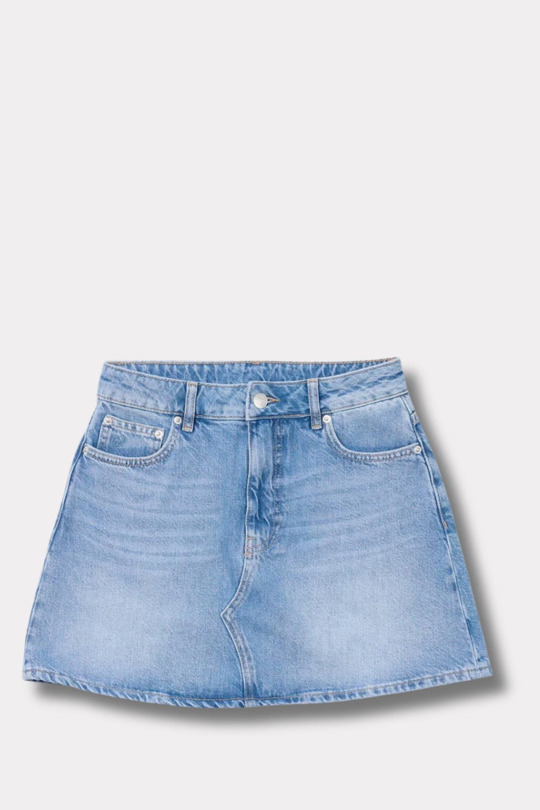 Denim Mini Skirt- Lt. Blue