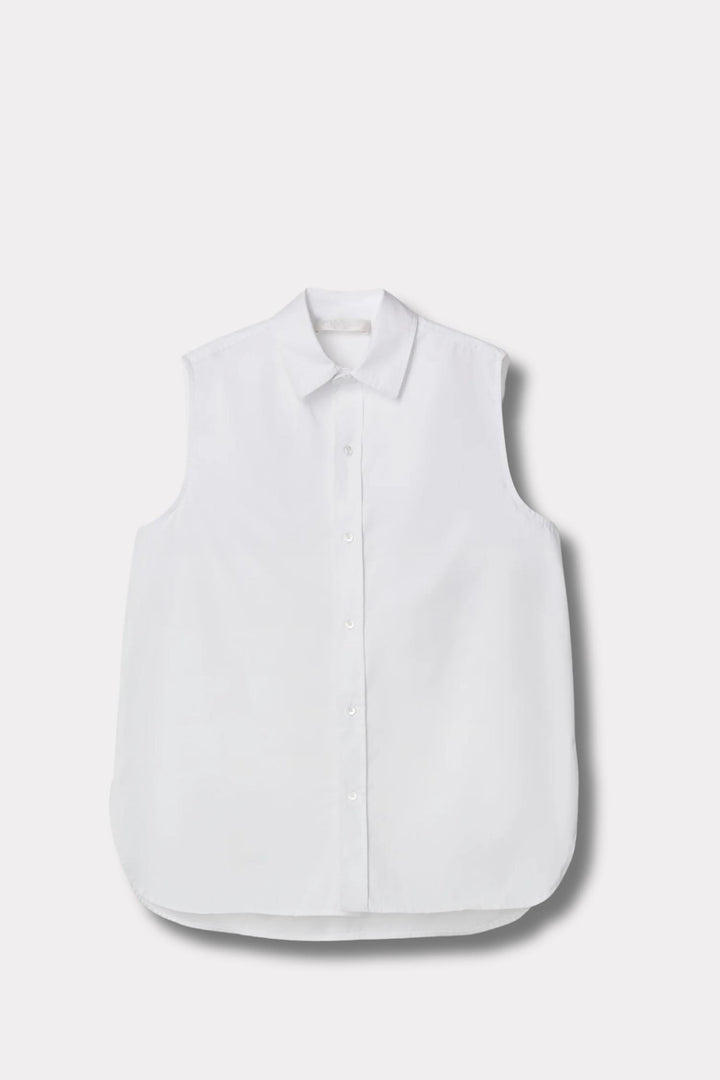 Sleeveless Coastal Shirt- Bright White