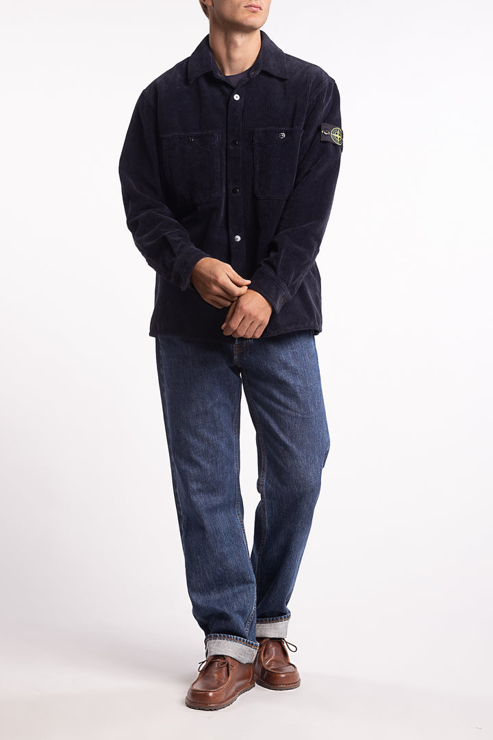 1200012 Organic Cotton Corduroy Overshirt Navy