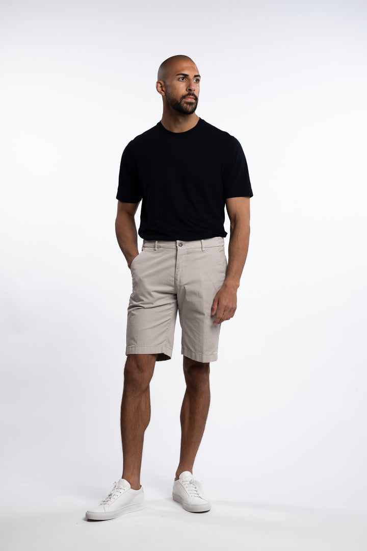 Bermuda Cotton Shorts Pomice