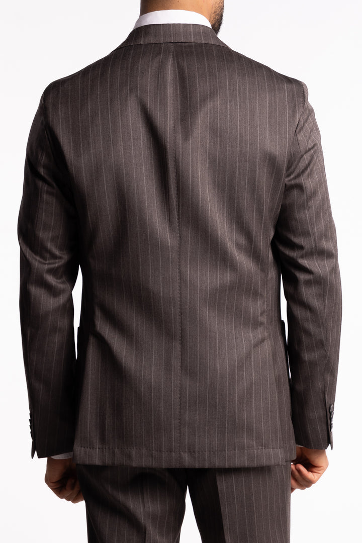 Vicenza DB Blazer Brown Pinstripe