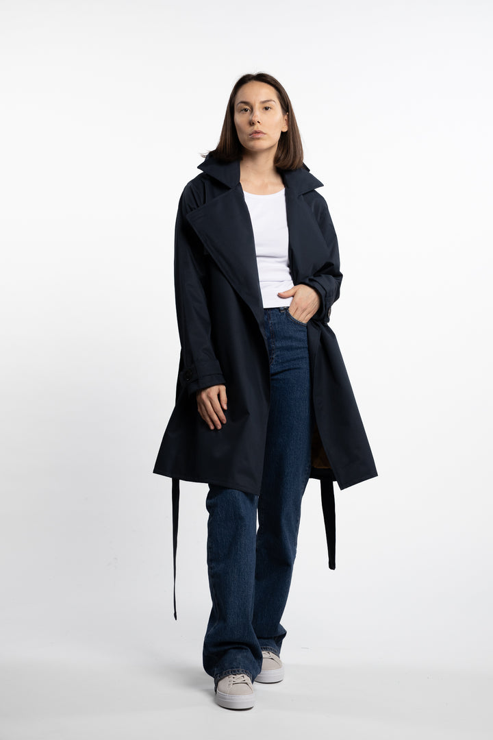 Yr'en Coat - Dark Navy