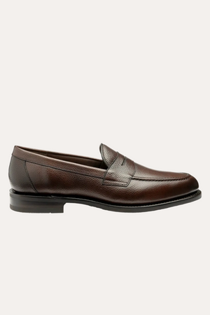 Imperial Penny Loafer Dark Brown Grain