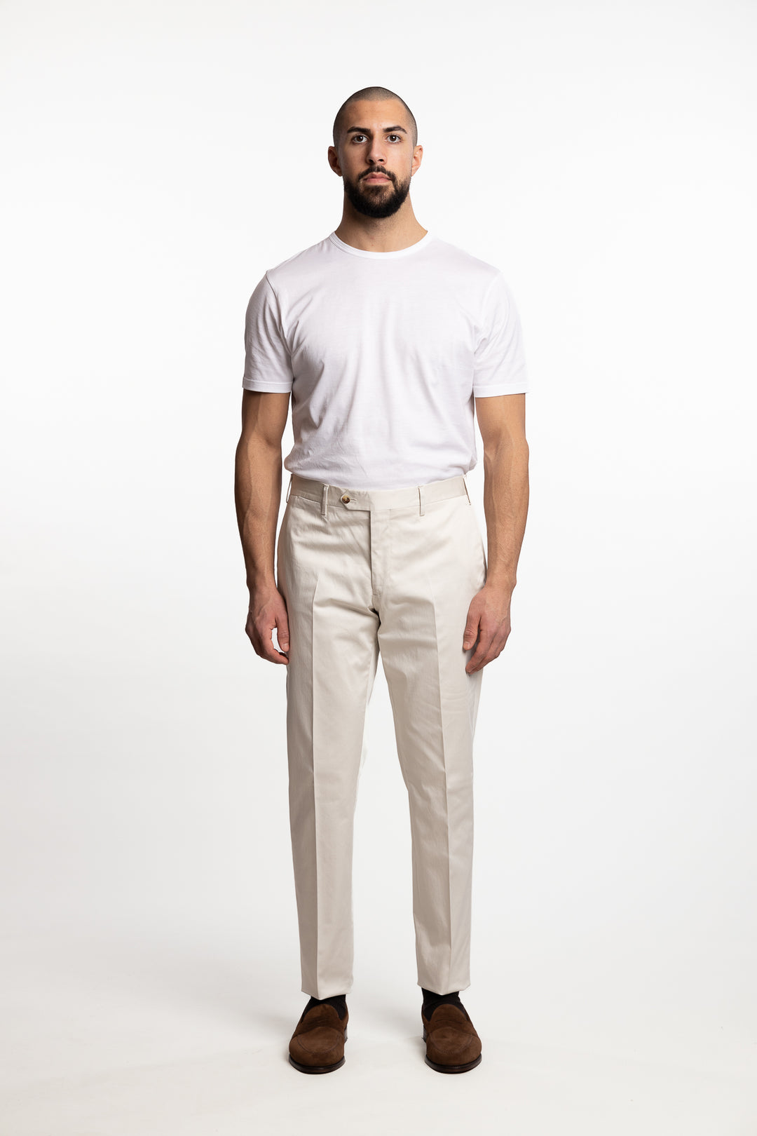 Cotton Trousers Off-White