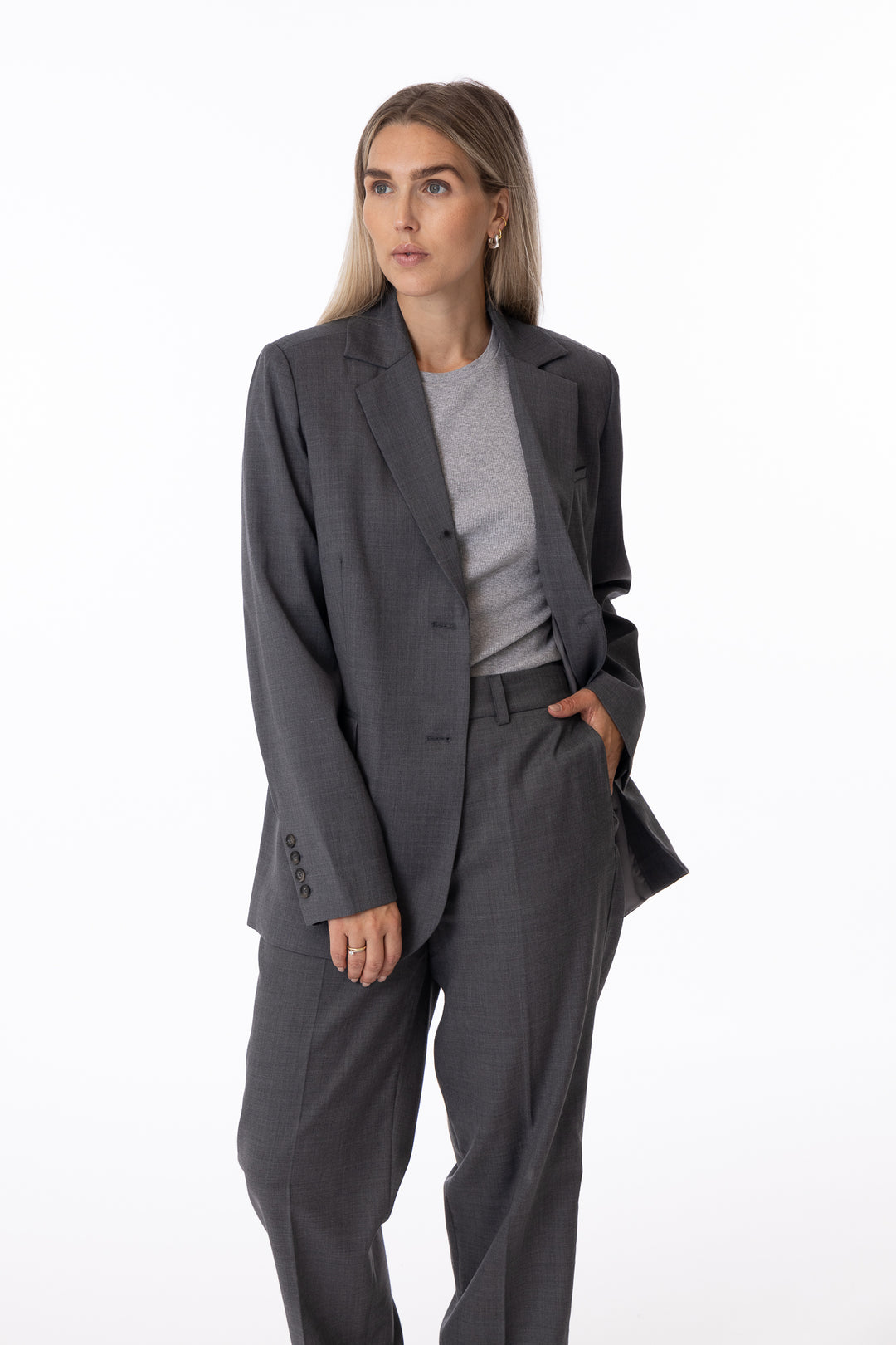 Amaya Blazer- Dark grey-Camilla Pihl-Bogartstore