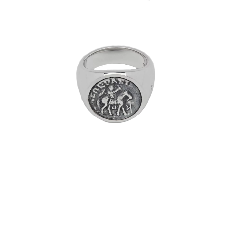 M Coin ring