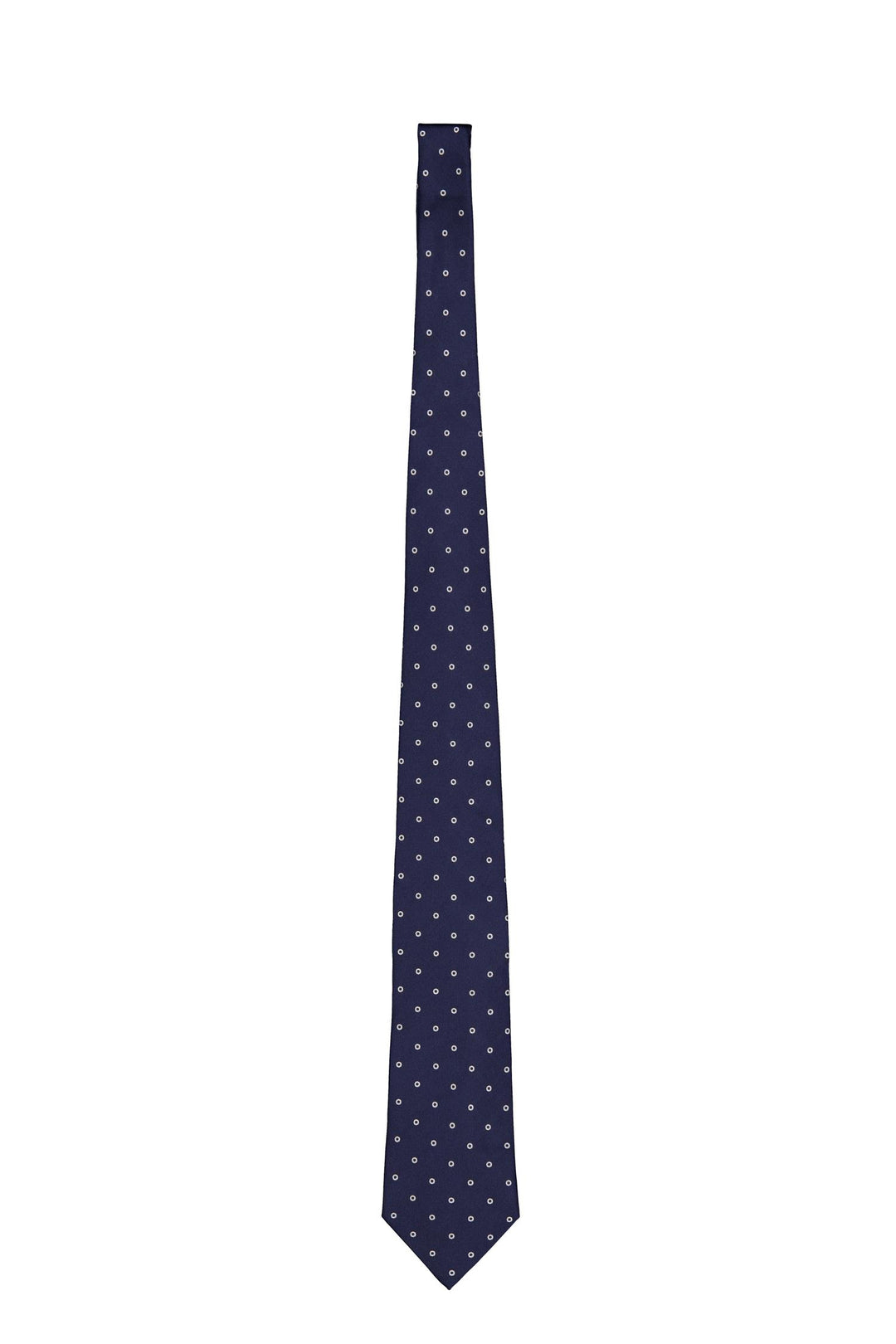 Silk Woven Tie Navy/White Dot-Slips-Bogartstore