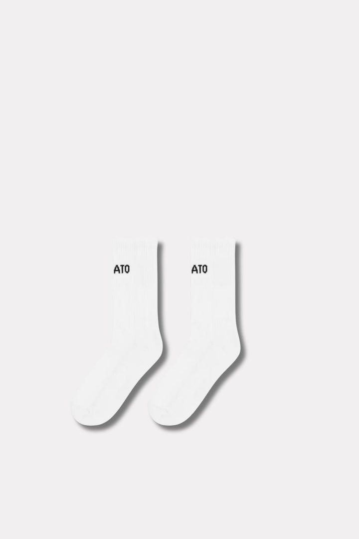 Arigato Logo Tube Socks 41-45 White